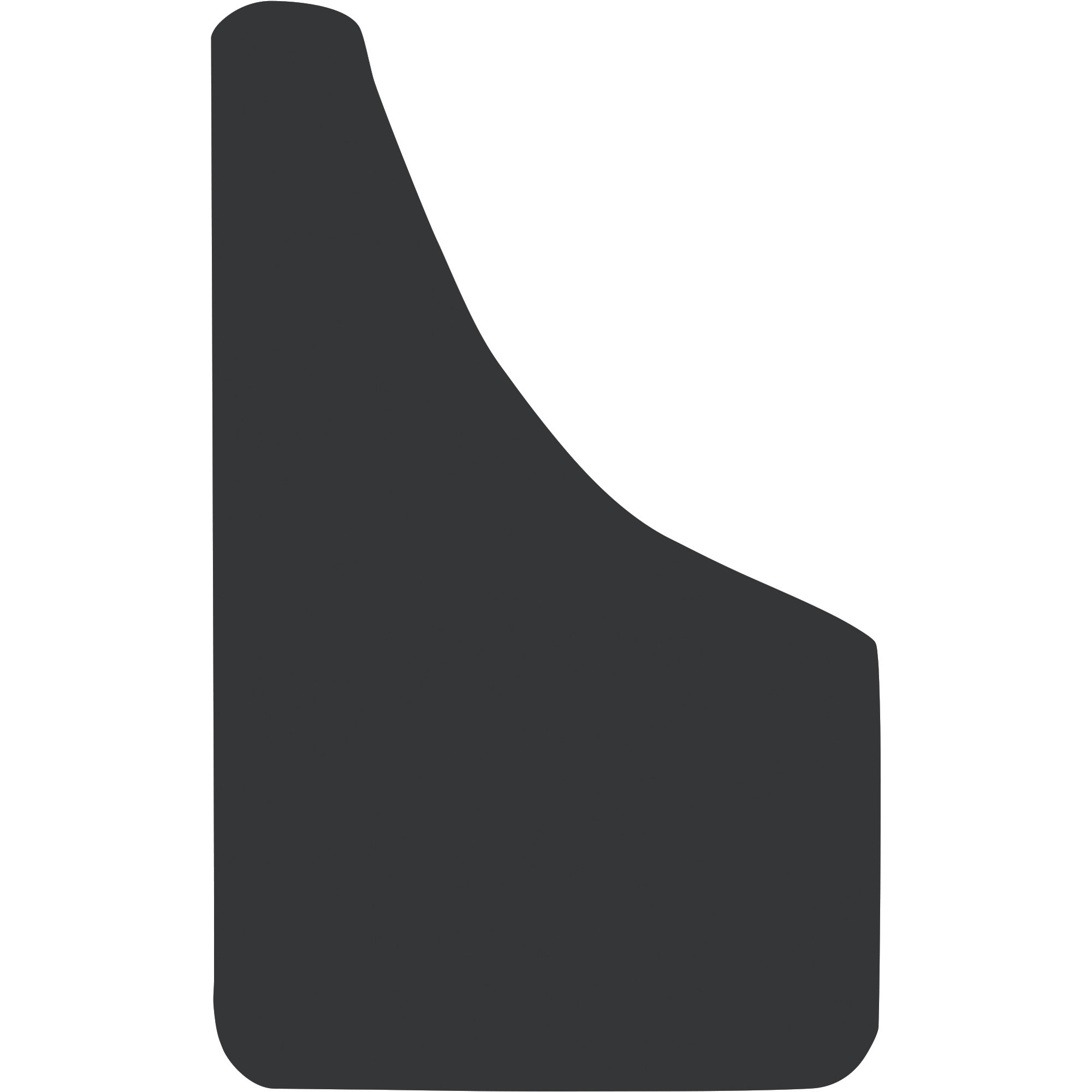 Buyers Products, Thermo Flex Fender Guard Black Mudflaps 10x20in., Material Polymer, Model# B1020PPB